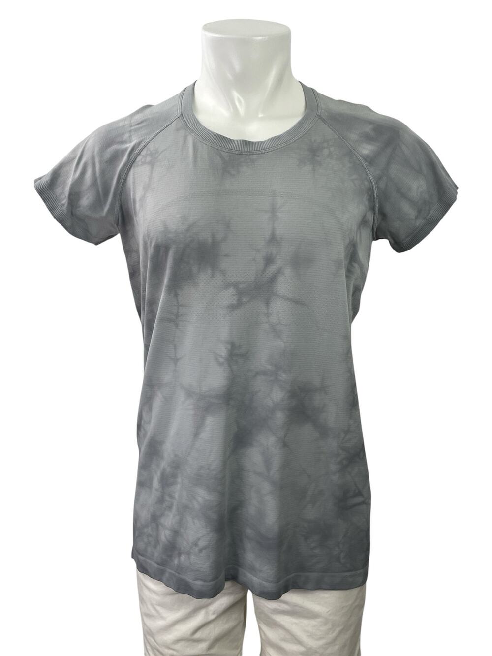 Lululemon Swiftly Tech Mens Gray Marble tie Dye Short Sleeve Tee T-Shirt Top L